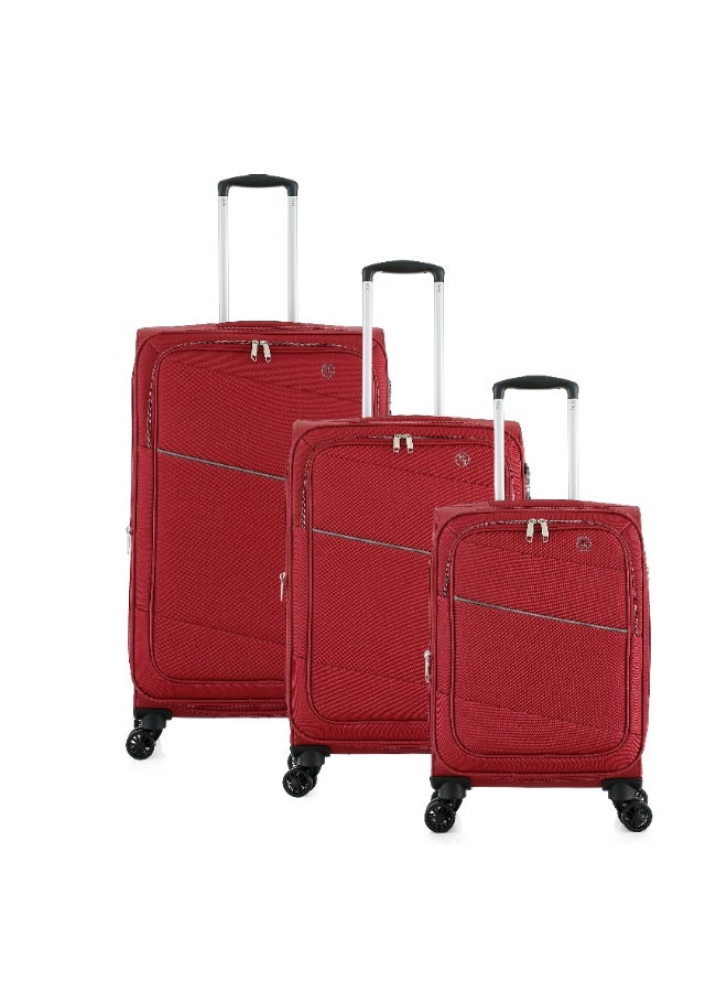 HT H.T 3-Piece Luggage Set | Soft Shell Travel Bag Suitcases | Lightweight Expandable Trolley Luggage Bag Set (33/55/82 Liters, Lightweight Travel Set) (3-Piece Set 20"/24"/28") - Image 1